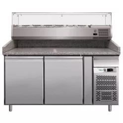 Forcar pizzapult, 2 ajtós, statikus hűtéssel