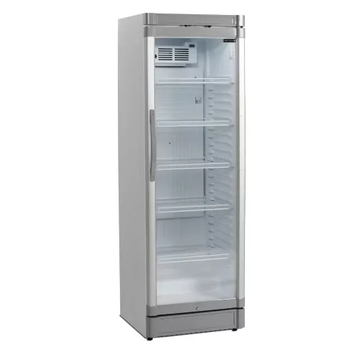 Hűtővitrin, 372 literes, üvegajtós