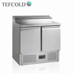   Tefcold salátahűtő pult, GN1/1, 2 ajtós, beépített feltéthűtővel