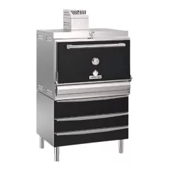 Faszenes sütő, 3 alsó melegített fiókkal, M