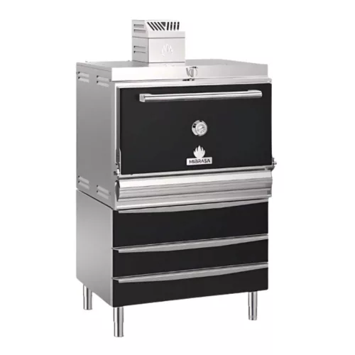 Faszenes sütő, 3 alsó melegített fiókkal, M