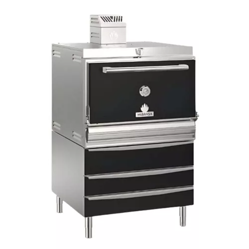 Faszenes sütő, 3 alsó melegített fiókkal, l