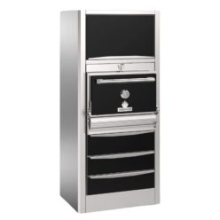   Faszenes sütő, felső melegentartó szekrénnyel, 3 alsó melegített fiókkal, s