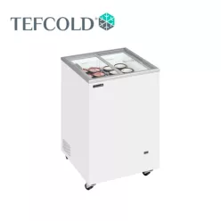   Tefcold mélyhűtőláda, csúszó üvegtetővel, 108 l, 570x570x897 mm