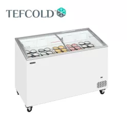   Tefcold mélyhűtőláda, csúszó üvegtetővel, 352 l, 1300x615x949 mm
