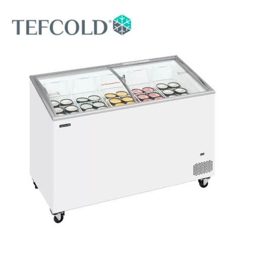 Tefcold mélyhűtőláda, csúszó üvegtetővel, 352 l, 1300x615x949 mm