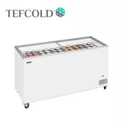   Tefcold mélyhűtőláda, csúszó üvegtetővel, 491 l, 1550x630x892 mm