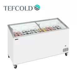   Tefcold mélyhűtőláda, csúszó üvegtetővel, 427 l, 1550x615x949 mm