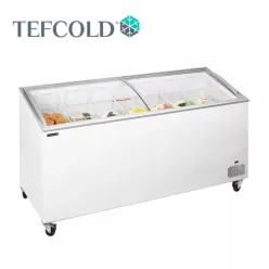   Tefcold mélyhűtőláda, csúszó üvegtetővel, 540 l, 1750x615x949 mm