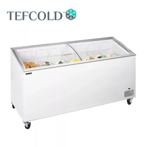 Tefcold mélyhűtőláda, csúszó üvegtetővel, 540 l, 1750x615x949 mm