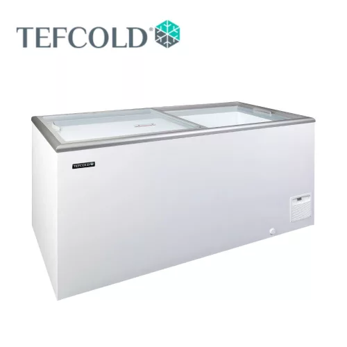 Tefcold mélyhűtőláda, csúszó üvegtetővel, 503 l, 1544x694x867 mm
