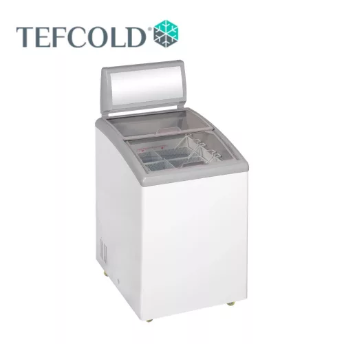 Tefcold mélyhűtőláda, csúszó üvegtetővel, 152 l, 584x714x1169,5 mm