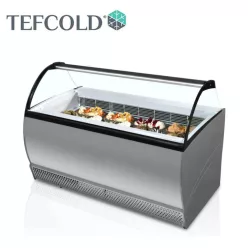 Tefcold Fagylaltpult, statikus hűtéssel, 13 tégelyes