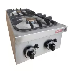 Emax asztali gáztűzhely, 2 égős, 9kw