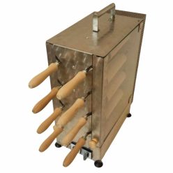 Kürtőskalács sütő, 2x4 tengelyes, elektromos