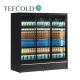 Tefcold hűtővitrin, 1843 literes, három üvegajtós, ventilációs, fekete