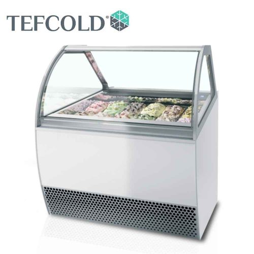 Tefcold Fagylaltpult, 12 tégelyes, ventillációs, led belső világítással
