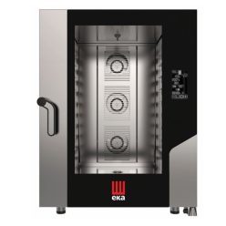   Tecnoeka kombi sütő gőzpároló, elektromos, gasztronómiai, 10 tálcás, digitális érintő kijelzővel