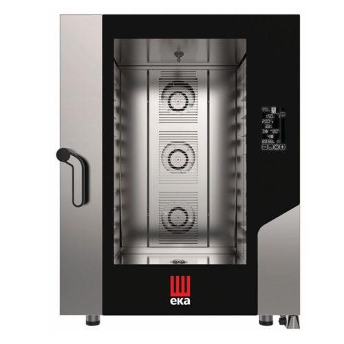 Tecnoeka kombi sütő gőzpároló, elektromos, gasztronómiai, 10 tálcás, digitális érintő kijelzővel