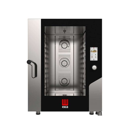 Tecnoeka kombi sütő gőzpároló, elektromos, gasztronómiai, 10 tálcás, érintőpaneles