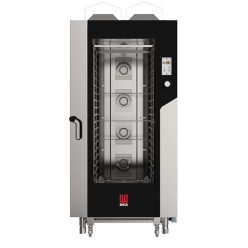   Tecnoeka kombi sütő gőzpároló, gázüzemű, gasztronómiai, 20 tálcás, érintőpaneles