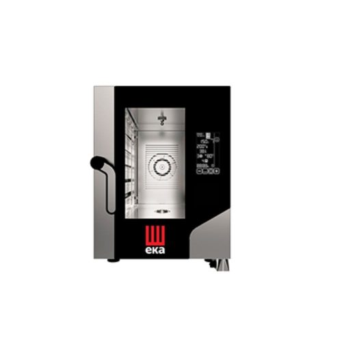 Tecnoeka kombi sütő gőzpároló, elektromos, érintőképernyős, 6 tálcás