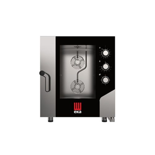 Tecnoeka kombi sütő gőzpároló, elektromos, gasztronómiai, 7 tálcás, mechanikus