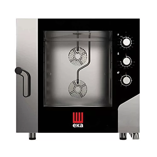 Tecnoeka kombi sütő gőzpároló, elektromos, gasztronómiai, 7 tálcás, mechanikus