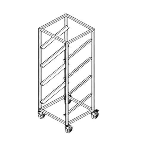 Rozsdamentes mosogatókosár tároló kocsi, 58x55x18 cm