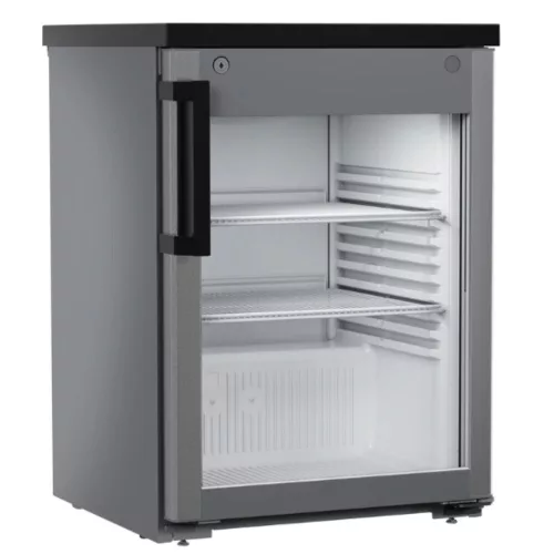 Liebherr ipari hűtőszekrény, 127 literes, szürke, pult alatti, légkeveréses, 0,46 kW