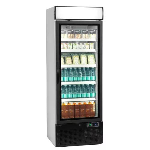 Hűtővitrin, 515 literes, üvegajtós, ventillációs