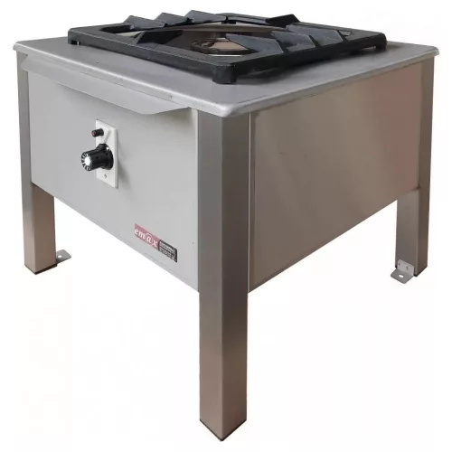 Emax Főzőzsámoly, gázüzemű, rozsdamentes, 10 kW