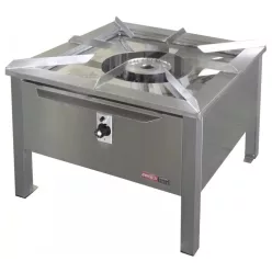 Emax Főzőzsámoly, gázüzemű, rozsdamentes, 14 kW
