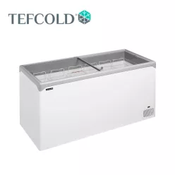   Tefcold mélyhűtőláda, csúszó üvegtetővel, 478 l, 1570x650x885 mm