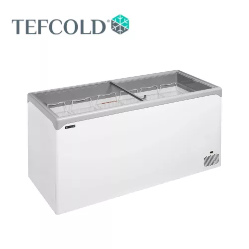 Tefcold mélyhűtőláda, csúszó üvegtetővel, 478 l, 1570x650x885 mm