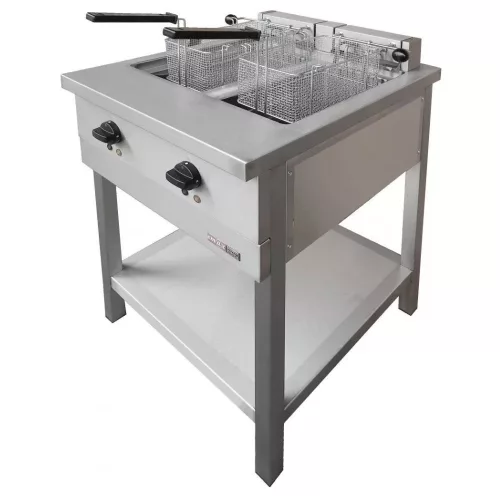 Emax Elektromos olajsütő, 700-as, 2x10 L, 9 kW