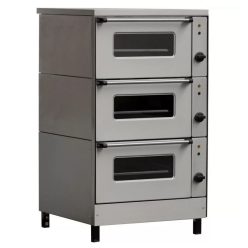 EMAX Statikus sütő, elektromos, 3 aknás, GN2/1, 13,5 kW