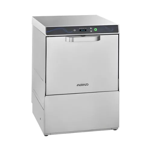 Aristarco tányér és pohármosogató gép, fronttöltéses, 6,55 kW, PRS, 45x45 cm-es kosárral