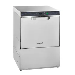   Aristarco tányér és pohármosogató gép, fronttöltéses, 5,05 kW, 50x50 cm-es kosárral, leeresztő szivattyúval