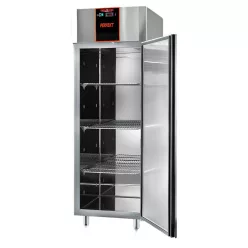 Tecnodom mélyhűtőszekrény, 700 literes, rozsdamentes, ventillációs, GN2/1 - P-AFD07BT-D-PK