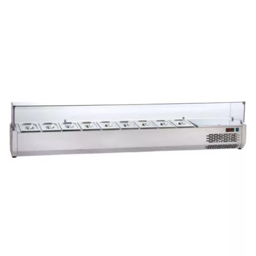 Tecnodom Feltéthűtő, 2700 mm, 12xGN1/3, leheletvédővel