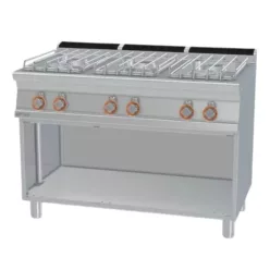   Lotus tűzhely, gázüzemű, 6 égőfejjel, nyitott tárolóval