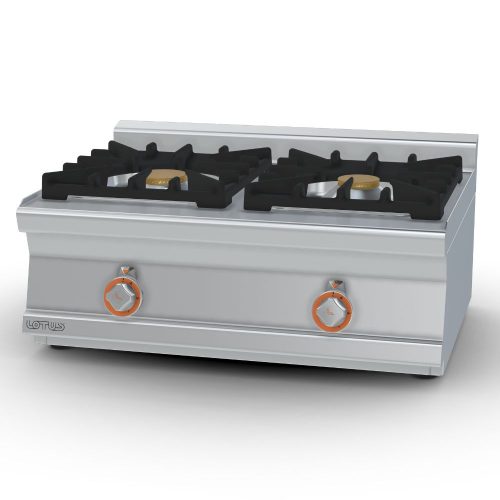 Lotus tűzhely, asztali, gázüzemű, 2 égőfejjel, 17 kw