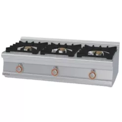 Lotus tűzhely, asztali, gázüzemű, 3 égőfejjel, 27 kw