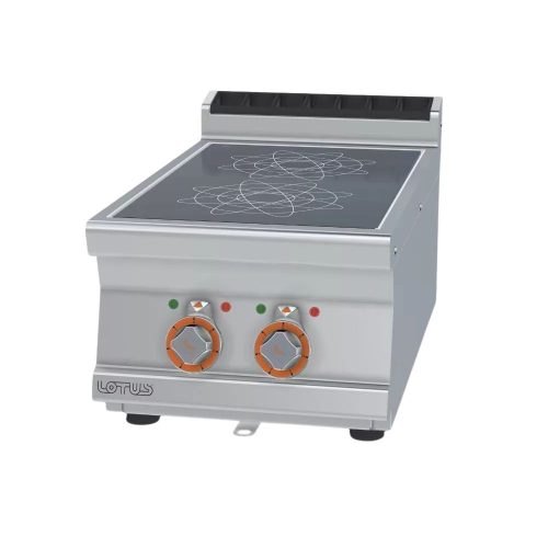 Lotus indukciós tűzhely, 700-as, asztali, 2 zóna, 10 kw