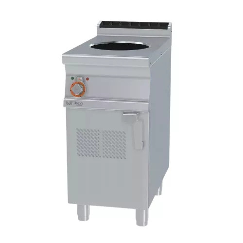 Lotus wok tűzhely, 700-as, indukciós, 1 zónás, tárolóval