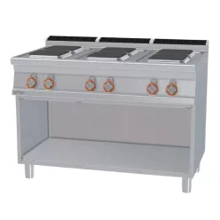   Lotus tűzhely, elektromos, 6 szögletes zóna, nyitott tárolóval