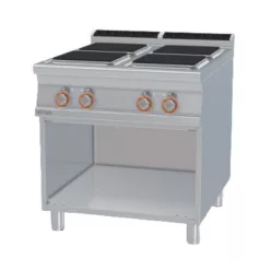   Lotus tűzhely, elektromos, 4 szögletes zóna, 900-as, nyitott tárolóval