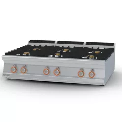 Lotus tűzhely, asztali, gázüzemű, 6 égőfejjel, 45 kw