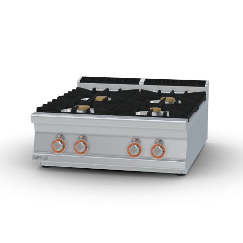 Lotus tűzhely, asztali, gázüzemű, 4 égőfejjel, 28 kw